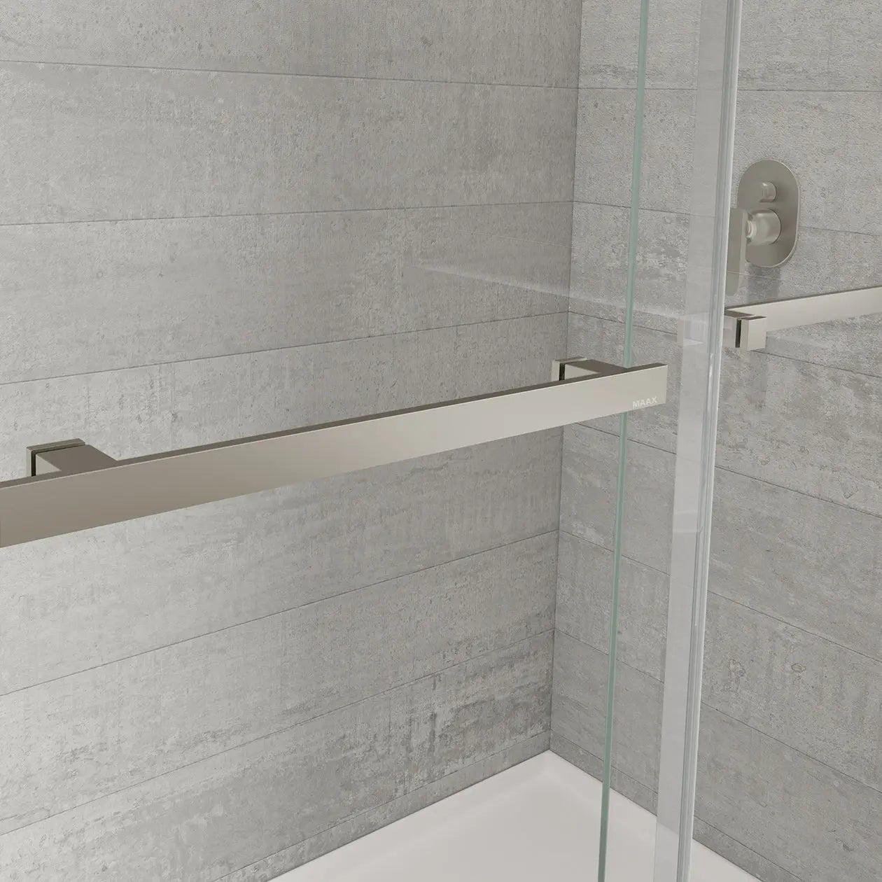 Duel Alto 44-47 X 78 in. 8mm Bypass Shower Door for Alcove Installation with GlassShield® glass in Brushed Nickel - Plumbing Market