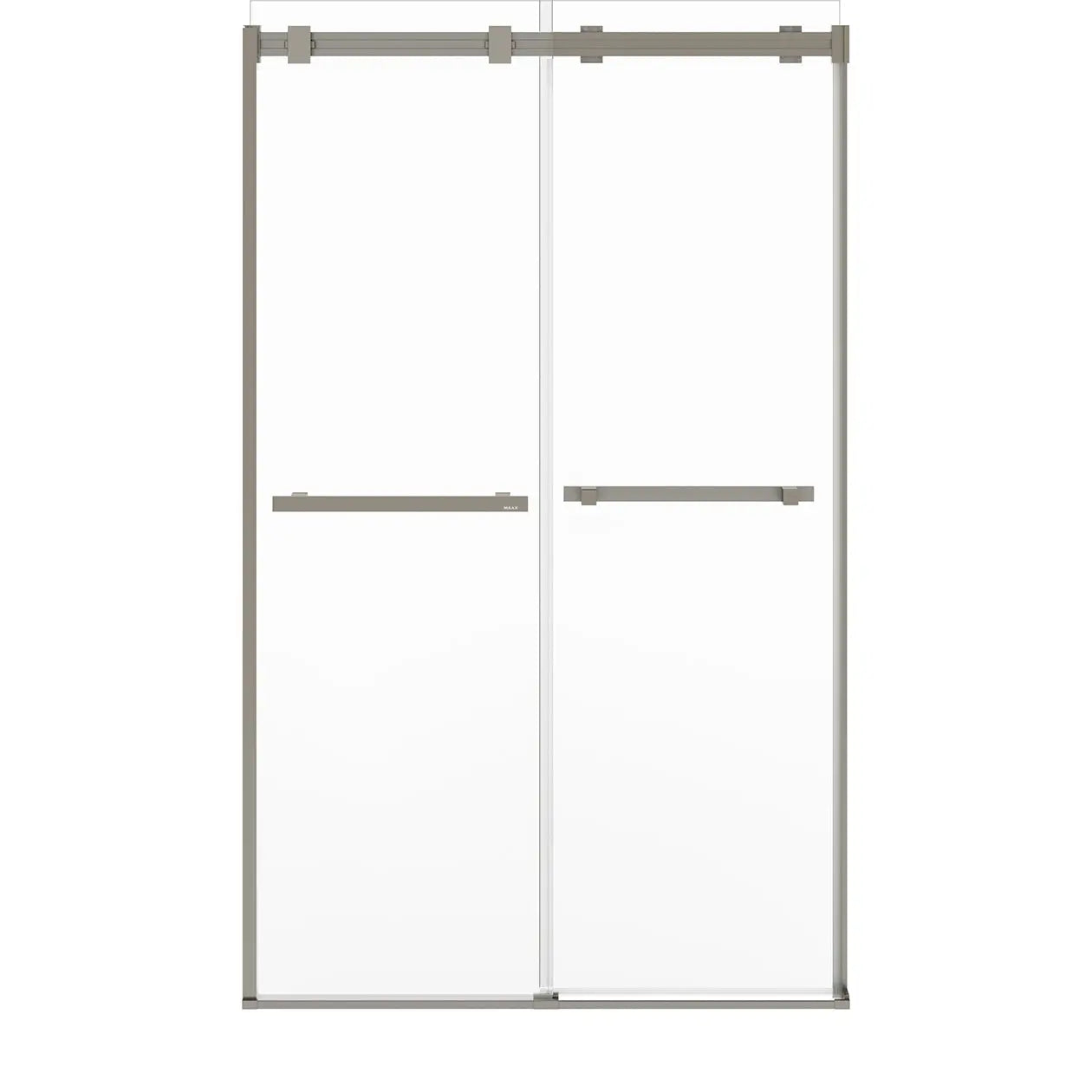 Duel Alto 44-47 X 78 in. 8mm Bypass Shower Door for Alcove Installation with GlassShield® glass in Brushed Nickel - Plumbing Market