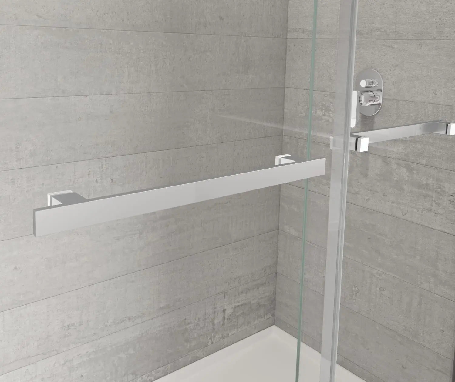 Duel Alto 44-47 X 78 in. 8mm Bypass Shower Door for Alcove Installation with GlassShield® glass in Chrome & Matte White - Plumbing Market