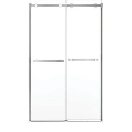 Duel Alto 44-47 X 78 in. 8mm Bypass Shower Door for Alcove Installation with GlassShield® glass in Chrome & Matte White - Plumbing Market