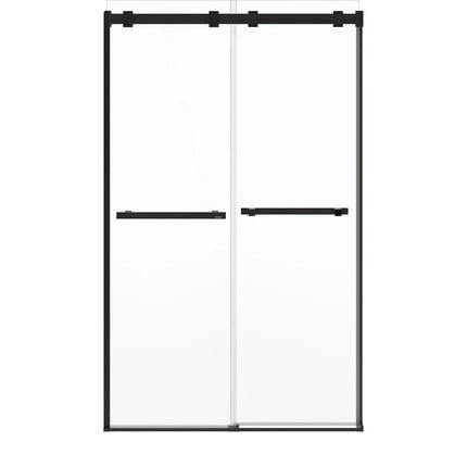 Duel Alto 44-47 X 78 in. 8mm Bypass Shower Door for Alcove Installation with GlassShield® glass in Matte Black - Plumbing Market
