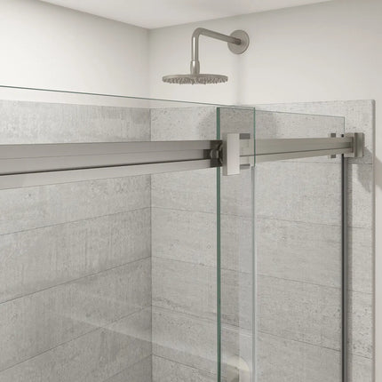 Duel Alto 56-59 X 78 in. 8mm Bypass Shower Door for Alcove Installation with GlassShield® glass in Brushed Nickel - Plumbing Market