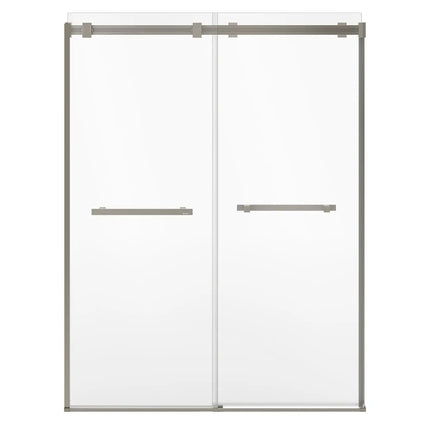 Duel Alto 56-59 X 78 in. 8mm Bypass Shower Door for Alcove Installation with GlassShield® glass in Brushed Nickel - Plumbing Market