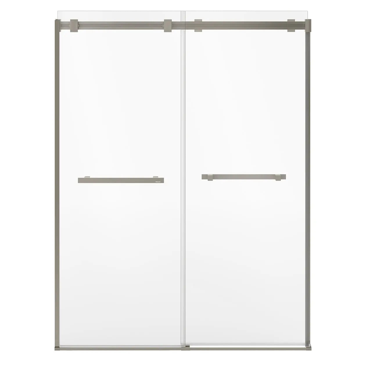Duel Alto 56-59 X 78 in. 8mm Bypass Shower Door for Alcove Installation with GlassShield® glass in Brushed Nickel - Plumbing Market