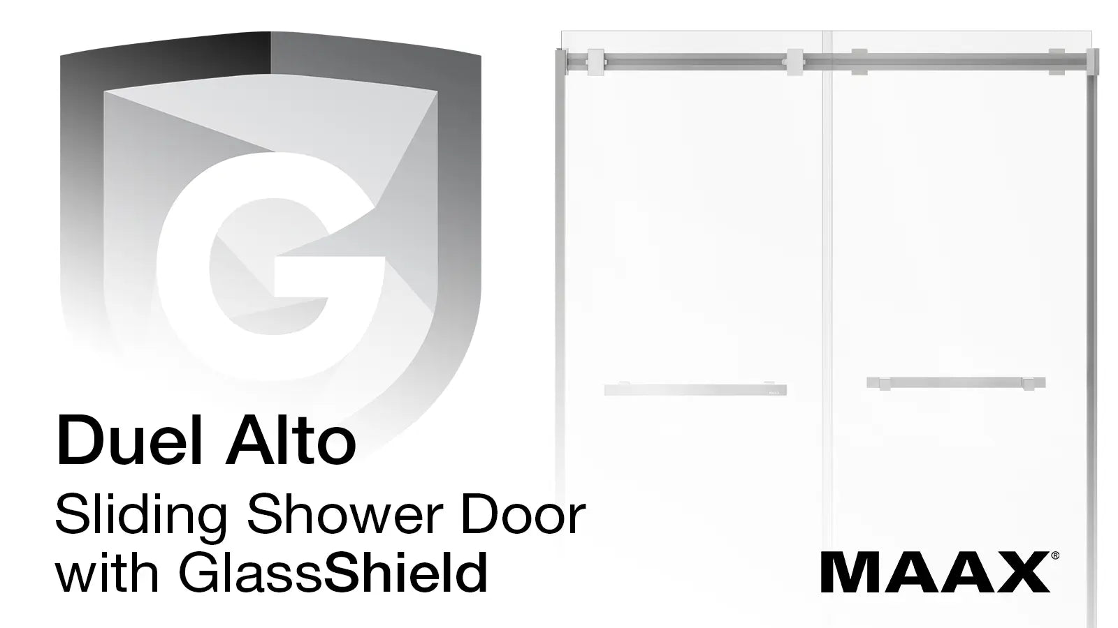 Duel Alto 56-59 X 78 in. 8mm Bypass Shower Door for Alcove Installation with GlassShield® glass in Chrome - Plumbing Market