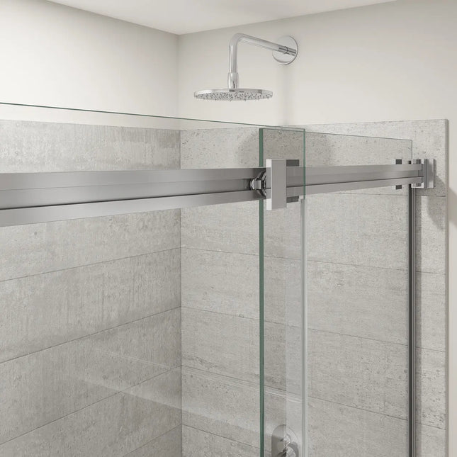 Duel Alto 56-59 X 78 in. 8mm Bypass Shower Door for Alcove Installation with GlassShield® glass in Chrome - Plumbing Market
