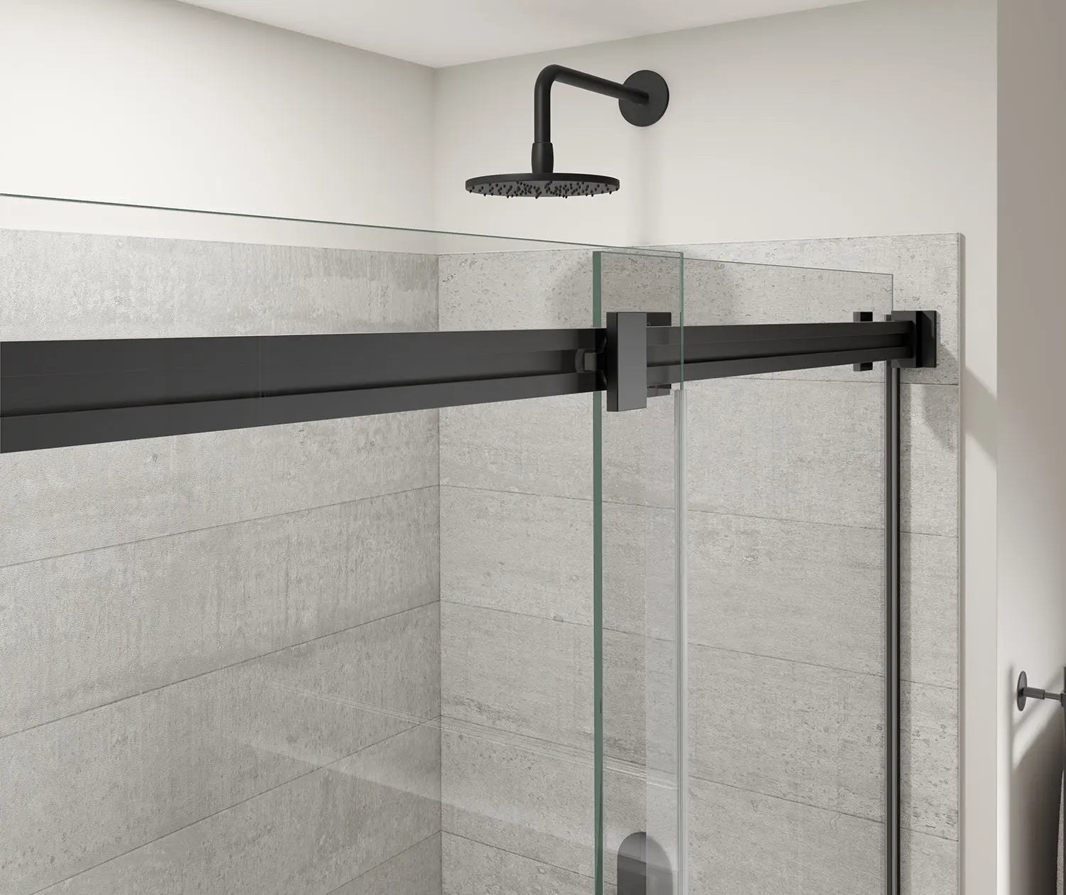 Duel Alto 56-59 X 78 in. 8mm Bypass Shower Door for Alcove Installation with GlassShield® glass in Matte Black - Plumbing Market