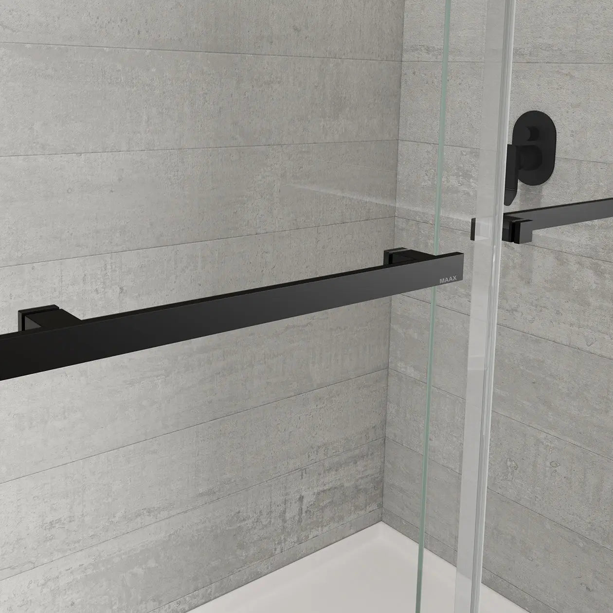 Duel Alto 56-59 X 78 in. 8mm Bypass Shower Door for Alcove Installation with GlassShield® glass in Matte Black - Plumbing Market