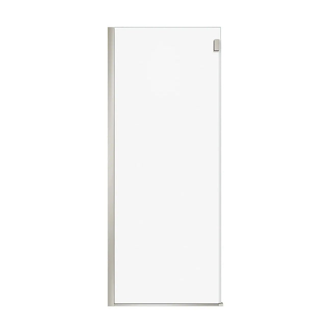 Duel Alto Return Panel for 32 in. Base with Clear glass in Brushed Nickel - Plumbing Market