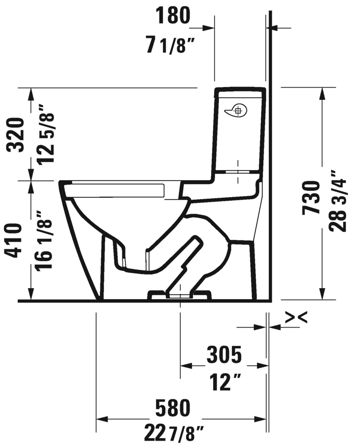 Duravit D-Neo One Piece 1.28gpf Toilet - 20080100U3 - Plumbing Market