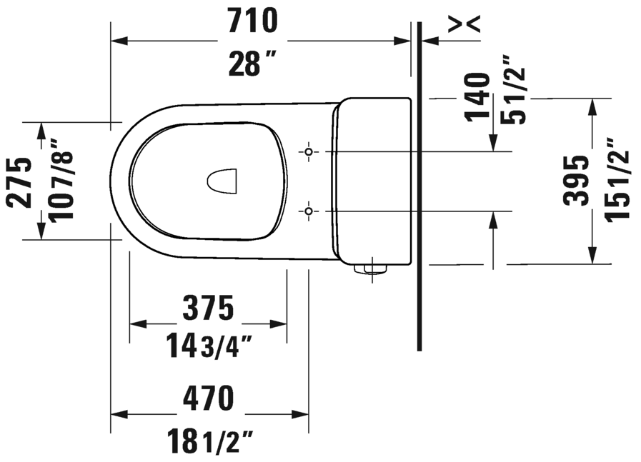 Duravit D-Neo One Piece 1.28gpf Toilet - 20080100U3 - Plumbing Market