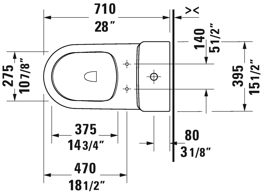 Duravit D-neo Elongated One Piece Dual Flush Toilet 20070100U2 - Plumbing Market