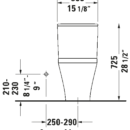 Duravit Durastyle One Piece Elongated Toilet 21570100U3 - Plumbing Market