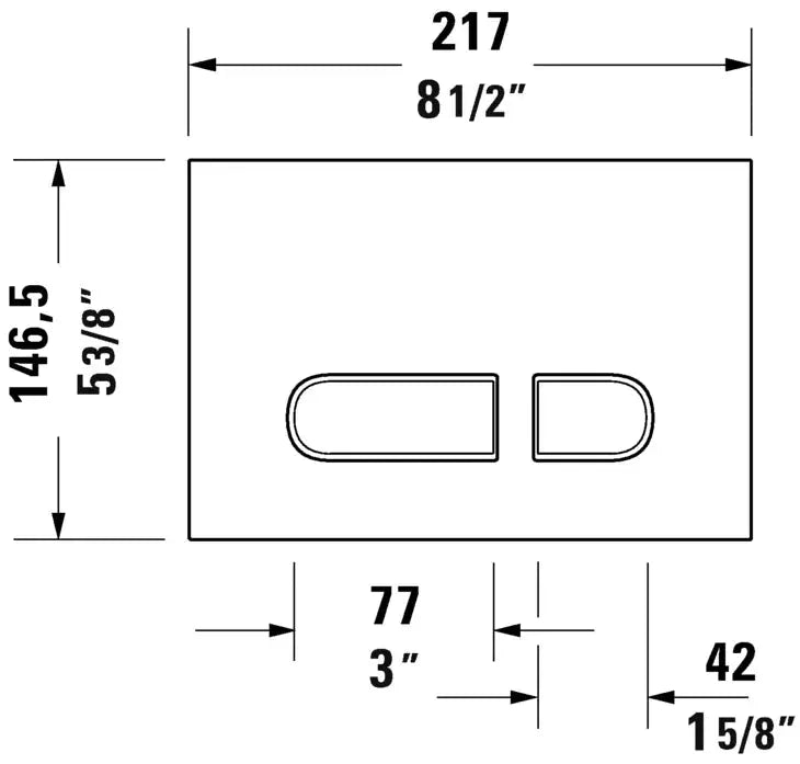 Duravit Durasystem Actuator Plate White - Plumbing Market