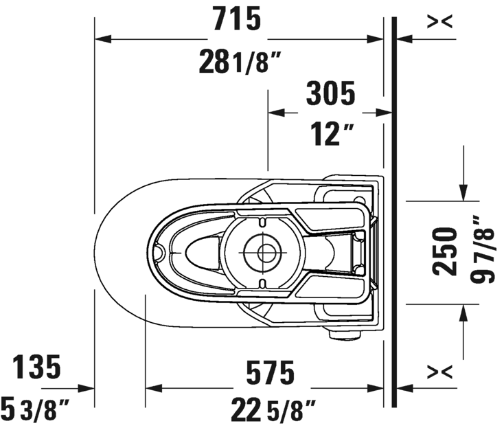 Duravit No.1 Elongated One Piece 1.28gpf toilet - 21950100U3 - Plumbing Market