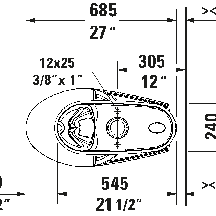 Duravit No.1 PRO Series Two Piece Toilet Elongated Comfort Height - Plumbing Market