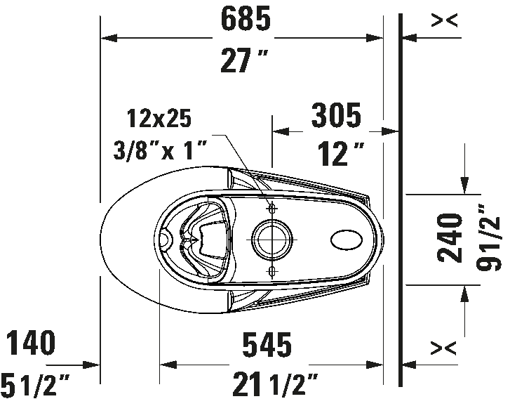 Duravit No.1 PRO Series Two Piece Toilet Elongated Comfort Height - Plumbing Market