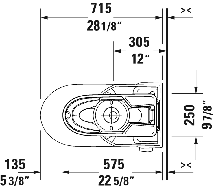 Duravit No.1 elongated 1pc dual flush toilet - 21960100U2 - Plumbing Market