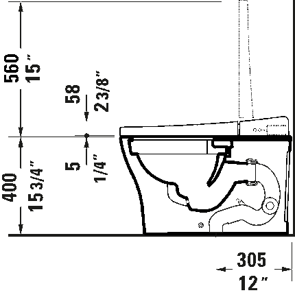 Duravit Sensowash U Bidet Smart Toilet 622000 - Plumbing Market