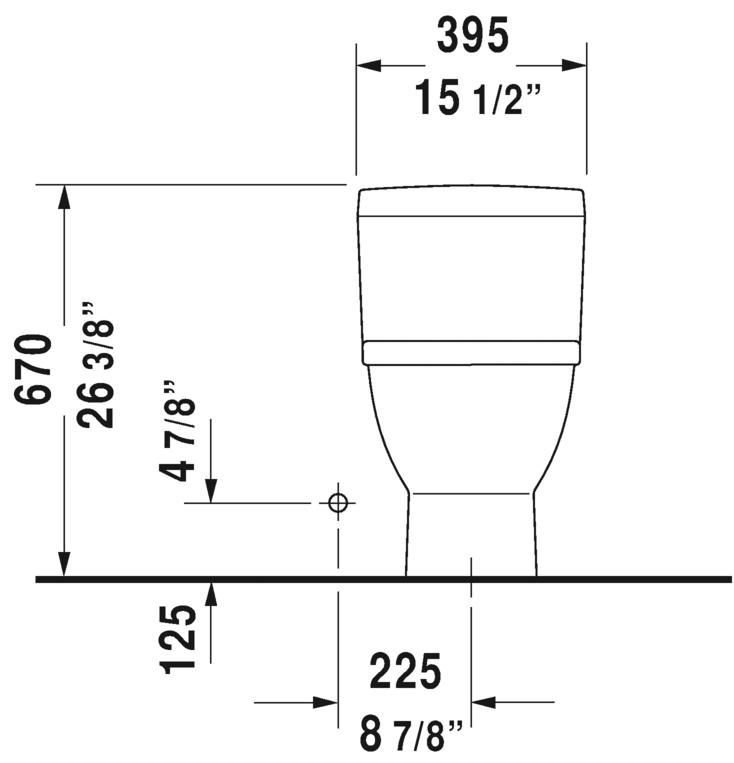 Duravit Starck 3 One Piece 1.28gpf toilet - 2120010001 - Plumbing Market