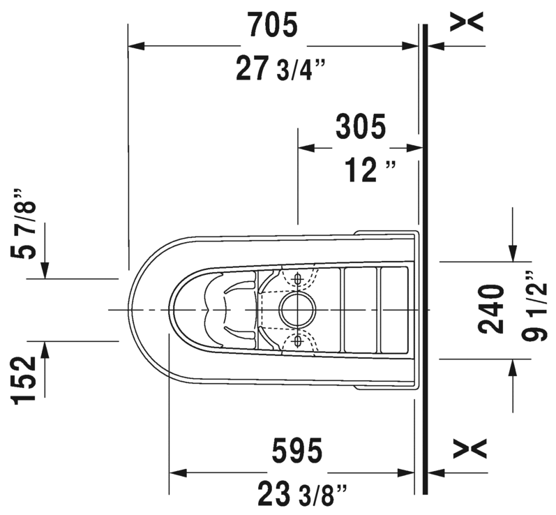 Duravit Starck 3 One Piece 1.28gpf toilet - 2120010001 - Plumbing Market