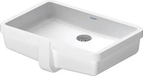 Duravit Vero 19 1/8" Rectangular Undermount Sink with Overflow 033048 - Plumbing Market