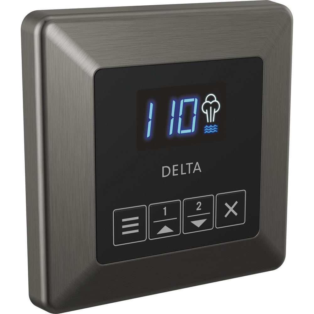 Delta Transitional Steam Shower Controller - Black Stainless