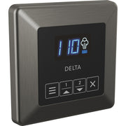 Delta Transitional Steam Shower Controller - Black Stainless