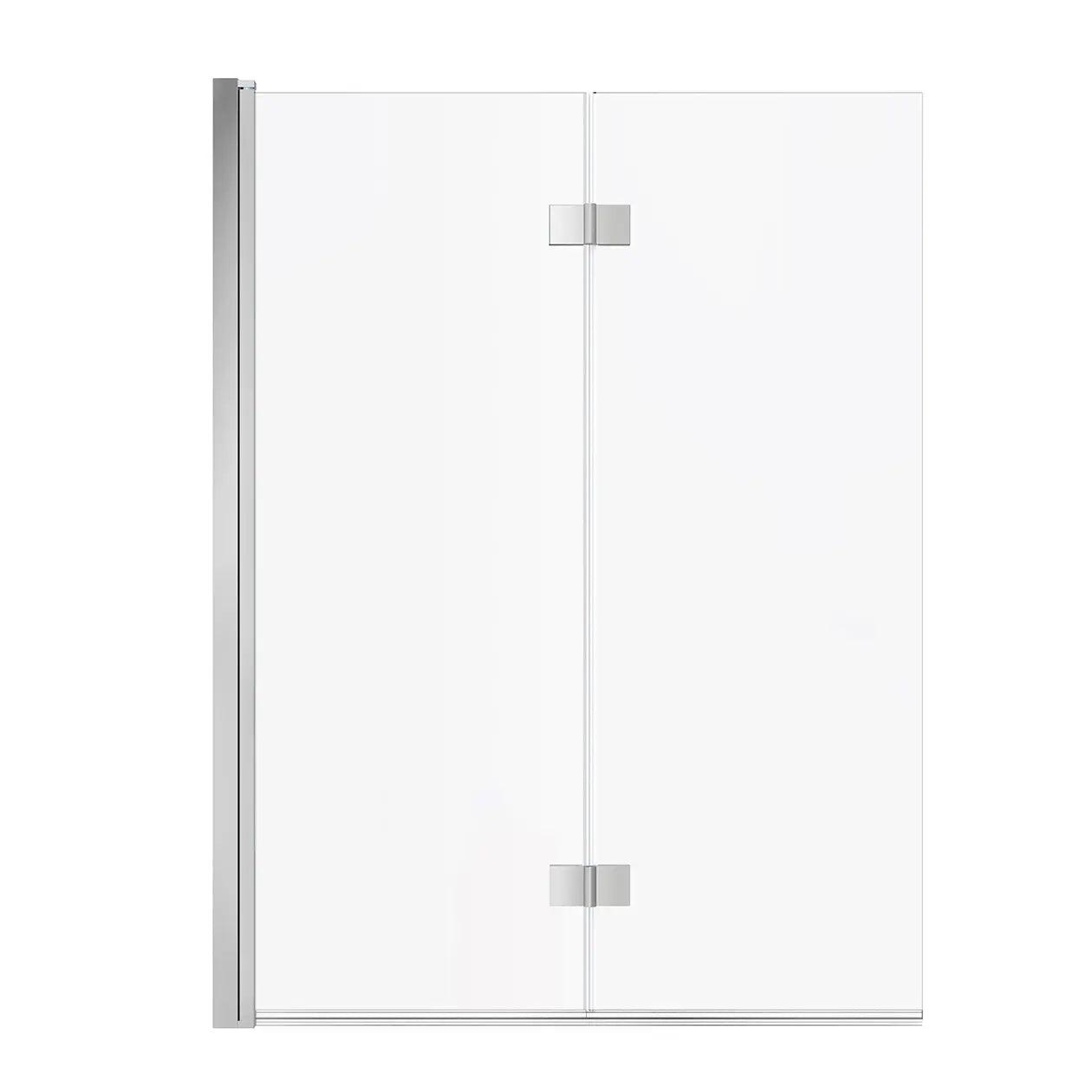 Edge Access 42 x 56 in. 6 mm Pivot Tub Screen for Alcove Installation with Clear glass in Chrome - Plumbing Market