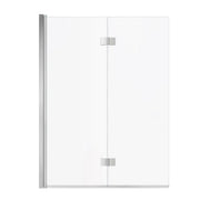 Edge Access 42 x 56 in. 6 mm Pivot Tub Screen for Alcove Installation with Clear glass in Chrome - Plumbing Market