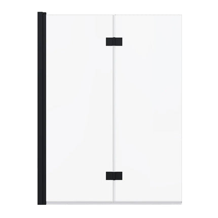Edge Access 42 x 56 in. 6 mm Pivot Tub Screen for Alcove Installation with Clear glass in Matte Black - Plumbing Market