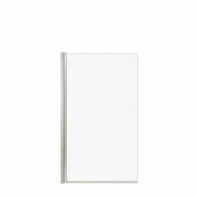 Edge Square 34 x 58 in. 8 mm Tub Screen for Alcove Installation with Clear glass in Brushed Nickel - Plumbing Market