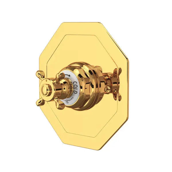 Edwardian™ 3/4" Octagonal Thermostatic Trim Without Volume Control - Plumbing Market