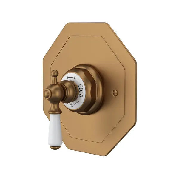 Edwardian™ 3/4" Octagonal Thermostatic Trim Without Volume Control - Plumbing Market