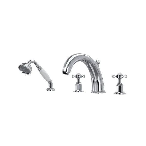 Edwardian™ 4-Hole Deck Mount Tub Filler - Plumbing Market