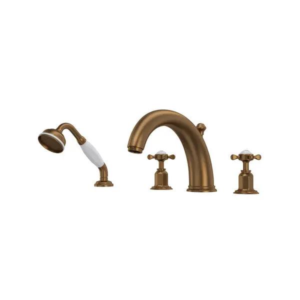 Edwardian™ 4-Hole Deck Mount Tub Filler - Plumbing Market