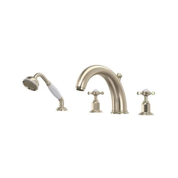 Edwardian™ 4-Hole Deck Mount Tub Filler - Plumbing Market