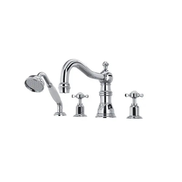Edwardian™ 4-Hole Deck Mount Tub Filler With Column Spout - Plumbing Market