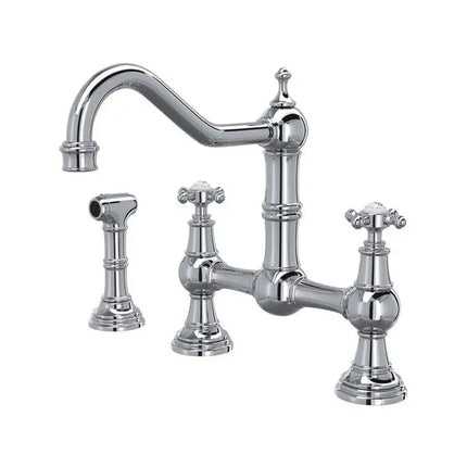 Edwardian™ Bridge Kitchen Faucet With Side Spray - Plumbing Market