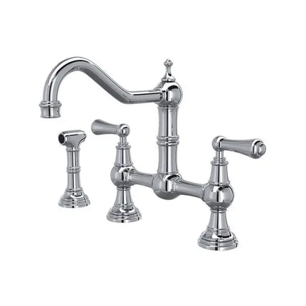 Edwardian™ Bridge Kitchen Faucet With Side Spray - Plumbing Market