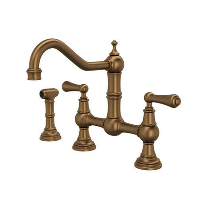 Edwardian™ Bridge Kitchen Faucet With Side Spray - Plumbing Market