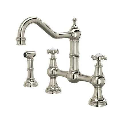 Edwardian™ Bridge Kitchen Faucet With Side Spray - Plumbing Market