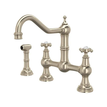 Edwardian™ Bridge Kitchen Faucet With Side Spray - Plumbing Market