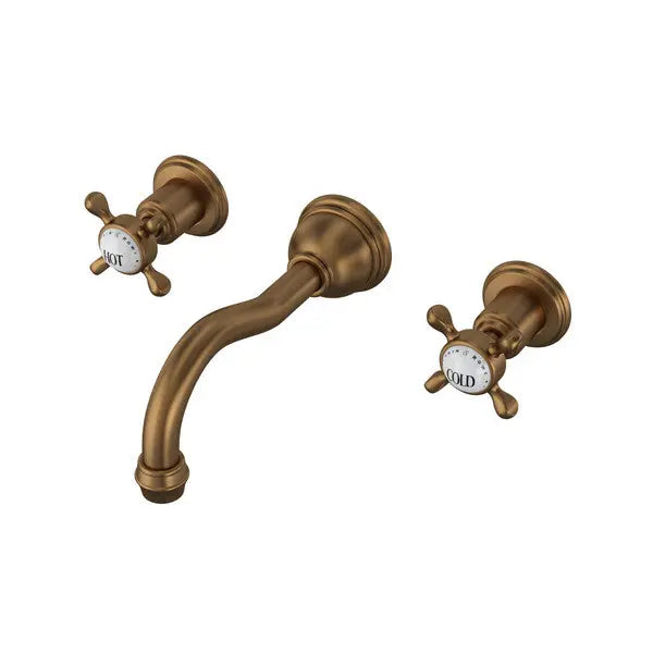 Edwardian™ Wall Mount Lavatory Faucet Trim With Column Spout - Plumbing Market