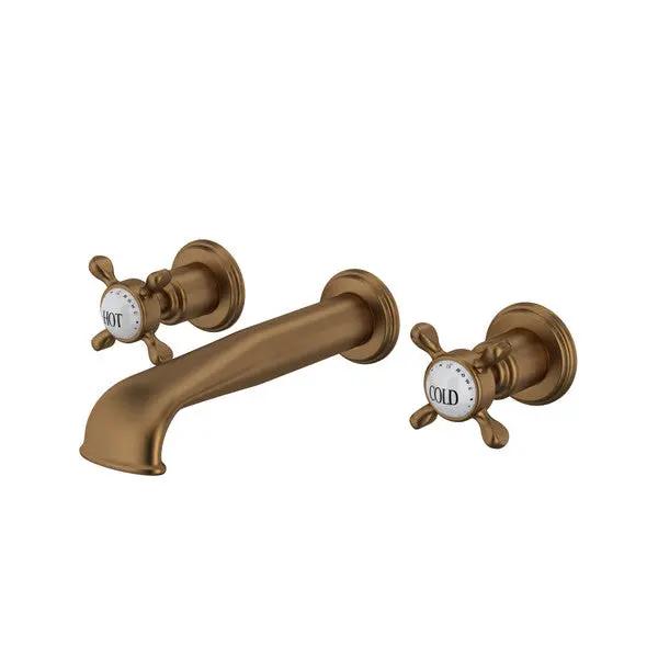 Edwardian™ Wall Mount Lavatory Faucet Trim With U-Spout - Plumbing Market