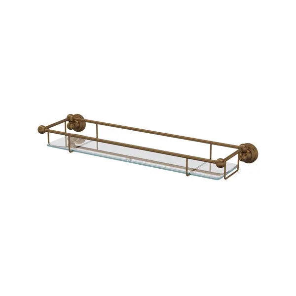 Edwardian™ Wall Mount Tempered Glass Vanity Shelf - Plumbing Market
