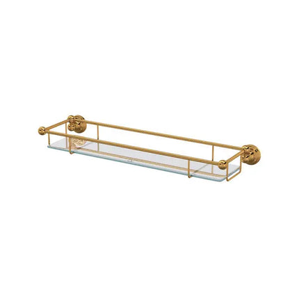 Edwardian™ Wall Mount Tempered Glass Vanity Shelf - Plumbing Market