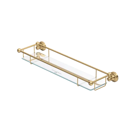 Edwardian™ Wall Mount Tempered Glass Vanity Shelf - Plumbing Market