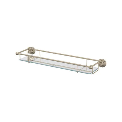 Edwardian™ Wall Mount Tempered Glass Vanity Shelf - Plumbing Market
