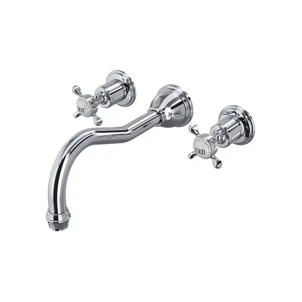 Edwardian™ Wall Mount Tub Filler Trim With Column Spout - Plumbing Market